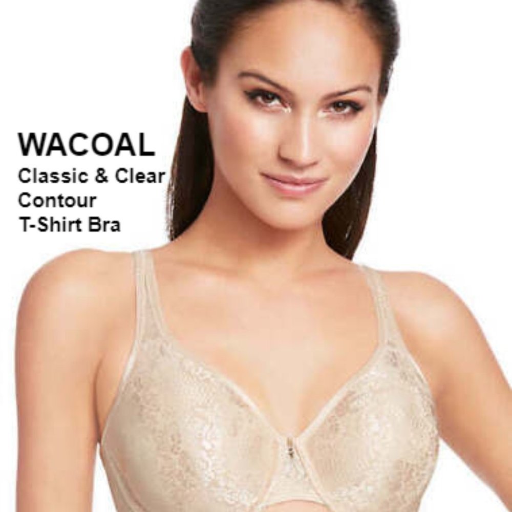 34DDD or 34F Wacoal Nude Clear And Classic Convertible T-Shirt Bra 853244